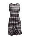 Orsay Rosa und schwarzes Tweed-Damenkleid ORSAY