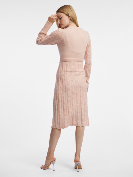 Orsay Hellrosa Damen-Pulloverkleid mit Wollmischung ORSAY