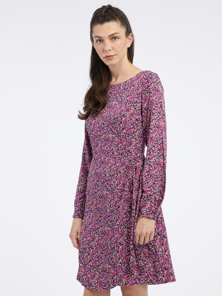 Orsay Rosa und lila gemustertes Damenkleid ORSAY