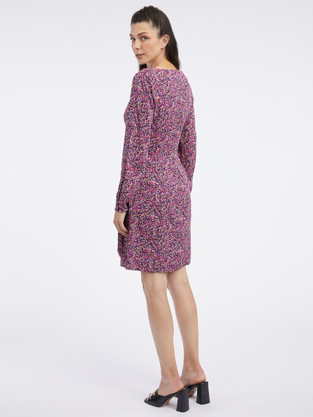 Orsay Rosa und lila gemustertes Damenkleid ORSAY