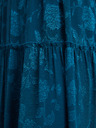 Orsay Blaues Damen-Midikleid mit Blumenmuster ORSAY