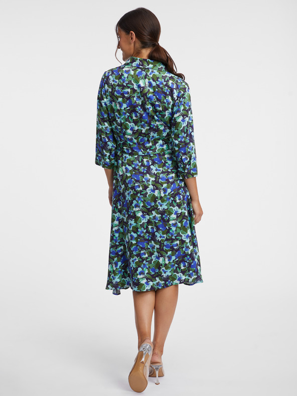 Orsay Grün-blaues Damen Blumen Blusenkleid von ORSAY