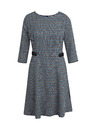 Orsay Blaues gemustertes Damenkleid ORSAY