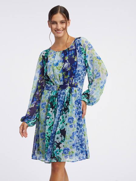 Orsay Blaues geblümtes Damenkleid ORSAY