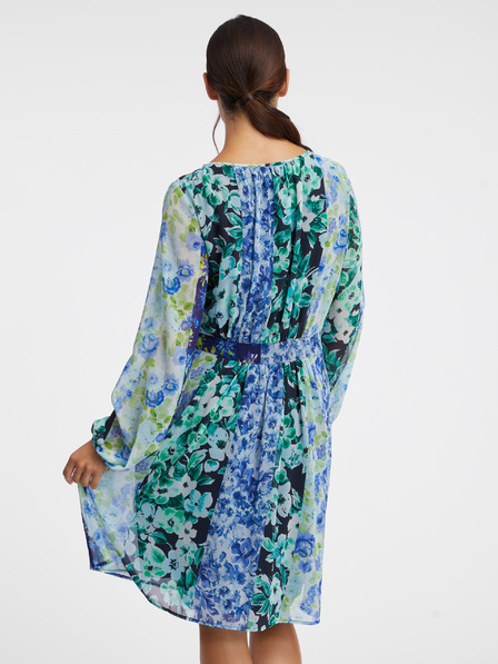 Orsay Blaues geblümtes Damenkleid ORSAY