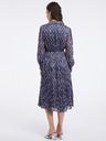 Orsay Dunkelblaues gemustertes Damenkleid ORSAY