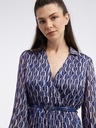 Orsay Dunkelblaues gemustertes Damenkleid ORSAY