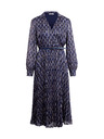 Orsay Dunkelblaues gemustertes Damenkleid ORSAY
