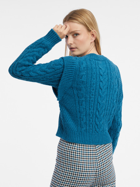 Orsay Blaue Damen Strickjacke ORSAY