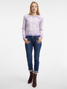 Orsay Hellvioletter Karo-Pullover für Damen ORSAY