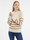 Orsay Beige gestreifter Damenpullover ORSAY