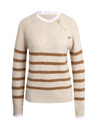 Orsay Beige gestreifter Damenpullover ORSAY