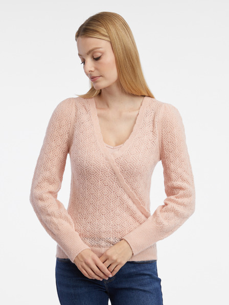 Orsay Hellrosa Damenpullover aus Wollmischung ORSAY