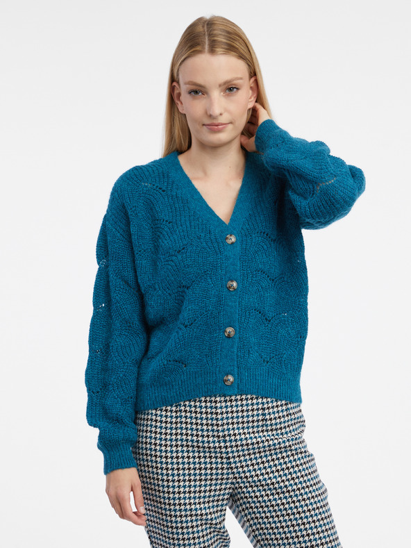 Orsay Blaue Damen Strickjacke ORSAY