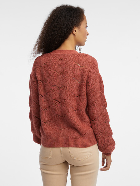 Orsay Ziegelfarbene Damen-Strickjacke ORSAY