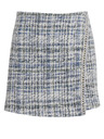 Orsay Blauer und cremefarbener Damen-Tweedrock ORSAY