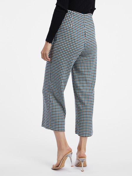 Orsay Schwarz und blau gemusterte Damen Cullotes ORSAY