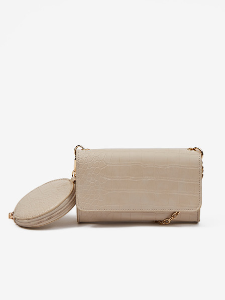 Orsay Beige Damen-Crossbody-Handtasche mit Krokodilleder-Muster von ORSAY
