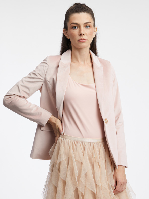 Orsay Hellrosa Damen-Samtjacke ORSAY