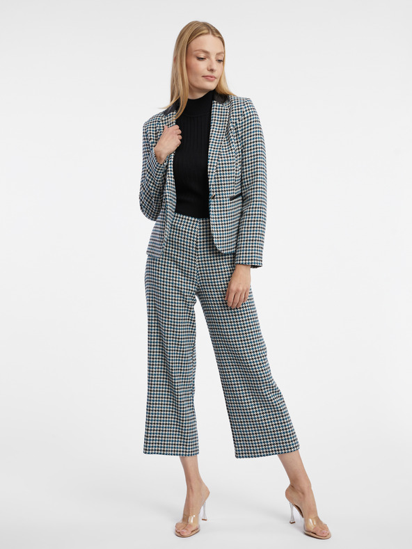 Orsay Schwarz-blau gemusterte Damenjacke ORSAY