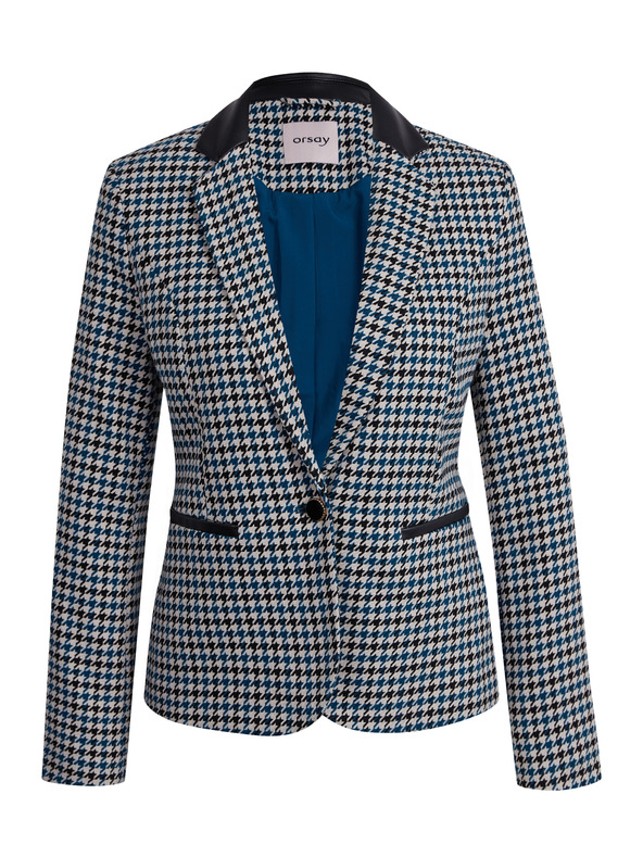 Orsay Schwarz-blau gemusterte Damenjacke ORSAY