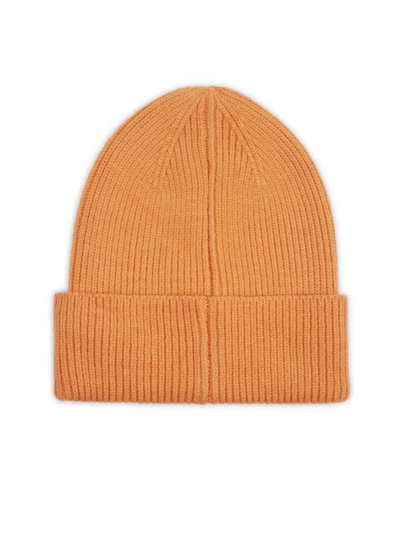 Orsay Orangefarbene gerippte Damenmütze ORSAY