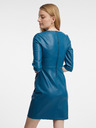 Orsay Blaues Damen-Kunstlederkleid ORSAY