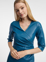 Orsay Blaues Damen-Kunstlederkleid ORSAY