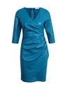 Orsay Blaues Damen-Kunstlederkleid ORSAY