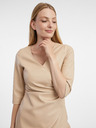 Orsay Beigefarbenes Damen-Kunstlederkleid ORSAY