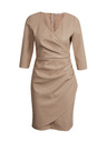 Orsay Beigefarbenes Damen-Kunstlederkleid ORSAY