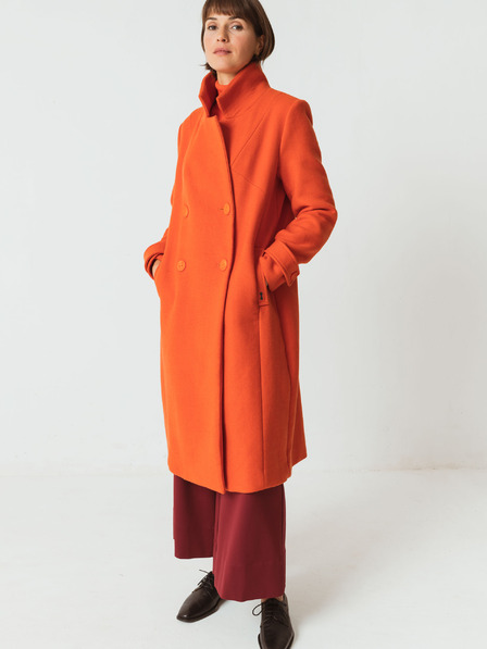 SKFK SKFK Jone orange Damen Wollmischmantel