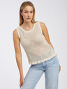 Jacqueline de Yong Beigefarbenes Damen-Strickoberteil JDY Tikka