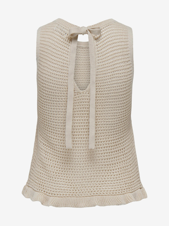 Jacqueline de Yong Beigefarbenes Damen-Strickoberteil JDY Tikka