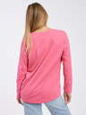 Noisy May Dunkelrosa Damen Basic Oversize Langarm T-Shirt Noisy May Mathilde