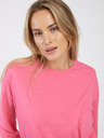 Noisy May Dunkelrosa Damen Basic Oversize Langarm T-Shirt Noisy May Mathilde