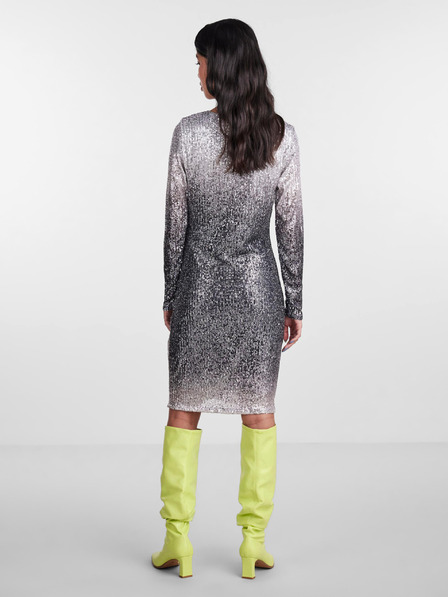 Pieces Pieces Delphia silber-graues Paillettenkleid für Mädchen