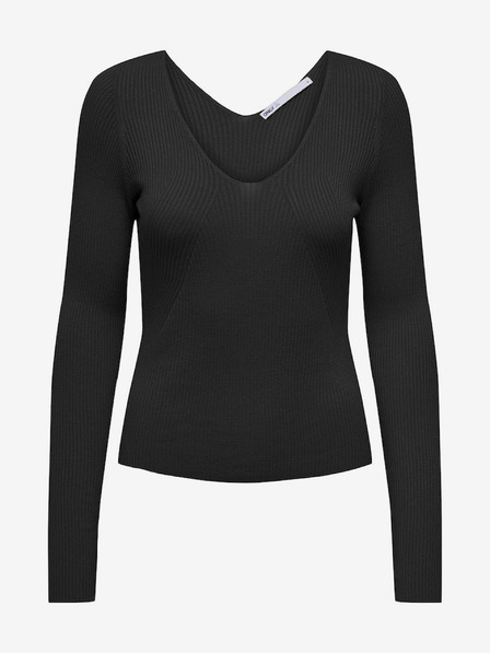 ONLY Schwarzer Damen-Rippenpullover ONLY Julie