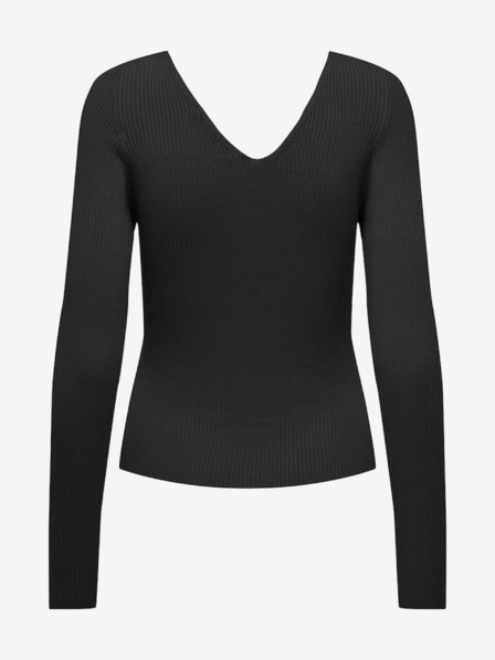 ONLY Schwarzer Damen-Rippenpullover ONLY Julie