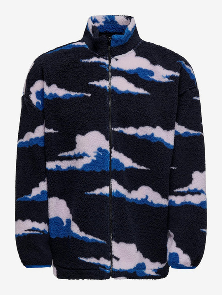 ONLY & SONS Dunkelblaues Herren ONLY & SONS Remy gemustertes Sweatshirt