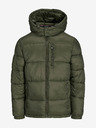 Jack & Jones Khakifarbene Herren-Winter-Steppjacke Jack & Jones Eddie