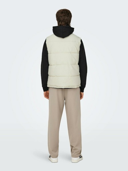 ONLY & SONS Hellgraue Herren ONLY & SONS Carl Steppjacke