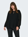 ONLY CARMAKOMA Schwarze Damen-Faltenbluse ONLY CARMAKOMA Piona