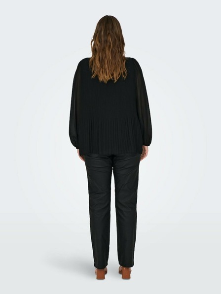 ONLY CARMAKOMA Schwarze Damen-Faltenbluse ONLY CARMAKOMA Piona