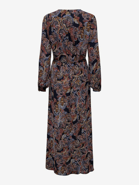 Jacqueline de Yong Dunkelblaues gemustertes Damen Maxikleid JDY Cana