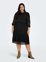 ONLY CARMAKOMA Schwarzes plissiertes Damenkleid ONLY CARMAKOMA Piona