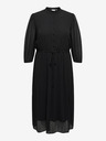 ONLY CARMAKOMA Schwarzes plissiertes Damenkleid ONLY CARMAKOMA Piona