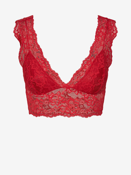 Pieces Roter Damen-Spitzen-BH Pieces Lina