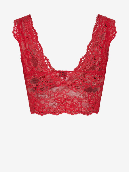 Pieces Roter Damen-Spitzen-BH Pieces Lina