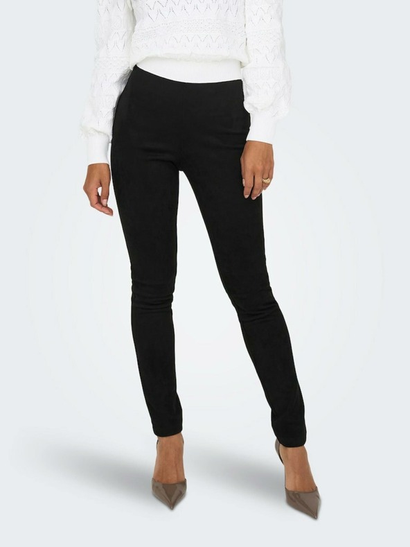 ONLY Schwarze Damen Wildlederhose ONLY Jo